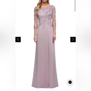 La Femme - 29251 Embroidered A-line Mother of the Bride Gown